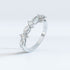 Romance Marquise and Round Lab-Grown Diamond Half-Eternity Ring in White Gold